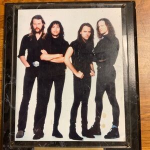 #1 FAN METALLICA FRAMED 8X10 PHOTO DECOR-MAN CAVE ART-12X15 WALL PLAQUE DISPLAY